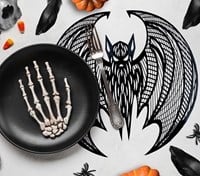 Halloween Placemat Vleermuis - 38cm (voorbeeld)