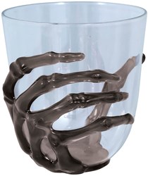 Glas Skelet Hand Halloween - 9,5cm