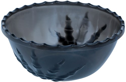 Halloween Schaal met Skelet Handen Zwart - 33cm