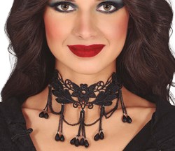 24-delige elastische ketting, chocker, stretch tatoeage choker