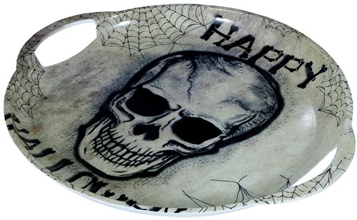 Schaal Halloween Skull met Handgrepen - 30cm