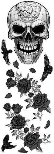 Wanddeco Halloween Skull Vinyl - 25x70cm
