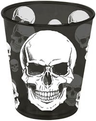Halloween Glas Doodshoofd - 9x10cm