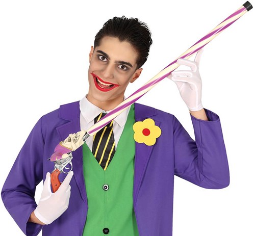 Wandelstok Joker Halloween - 90cm