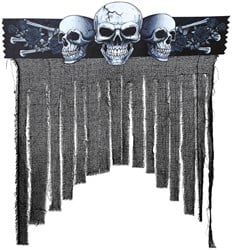 Deurgordijn Halloween Skulls - 90x30cm