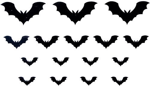 Tattoo Halloween Vleermuis (32st)