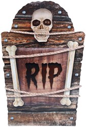 Halloween Grafsteen RIP Skull And Bones - 56cm
