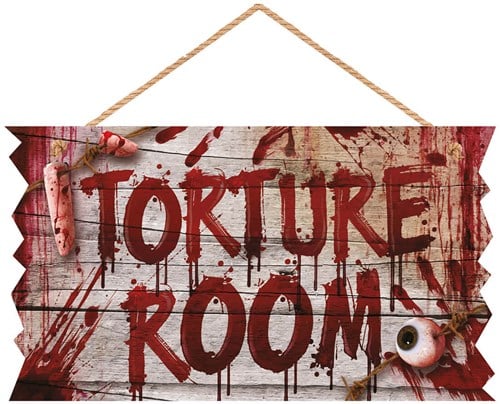 Bord Halloween Torture Room - 35x20cm