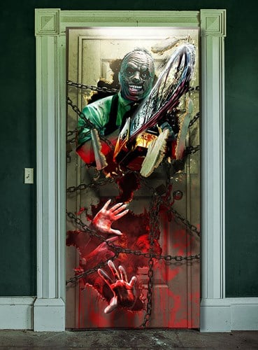 Kettingzaag Killer Deurdecoratie - 80x180cm