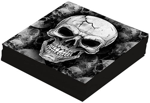 Halloween Servetten Skull 33x33cm - 12st (2)