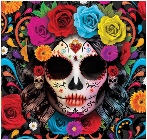 Day of the Dead Halloween Servetten 33x33cm - 12st
