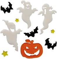 Halloween Gel Raamstickers Spoken - 20x20cm (product)