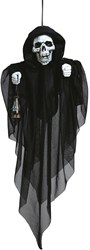 Hangdecoratie Halloween Skelet met Lantaarn - 50cm