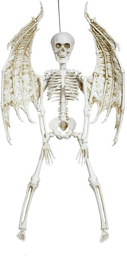 Hangdeco Halloween Skelet met Vleugels - 46cm