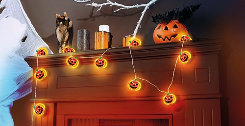 Lichtslinger Halloween Pompoenen - 120cm