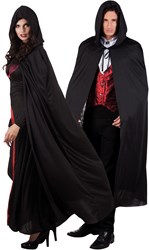 Cape met Capuchon Zwart (180cm)