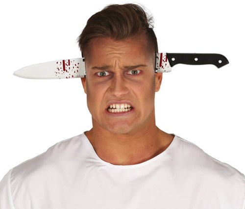 Keukenmes met Bloed Diadeem (plastic)