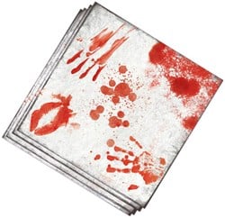 Servetten Halloween Bloody Hands 33x33cm - 12st