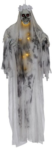 Hangdeco Bruid Skelet met Licht + Geluid - 180cm