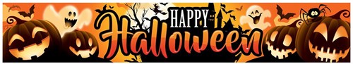 Banner Happy Halloween - 290x50cm