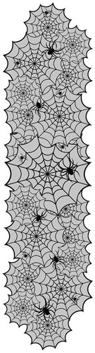 Tafelloper Halloween Spinnen - 183x45cm