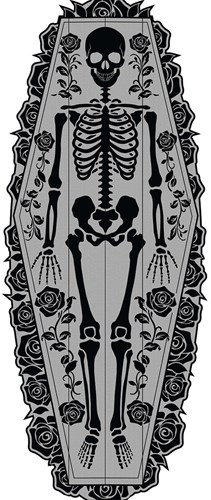 Tafelloper Halloween Skelet- 183x60cm