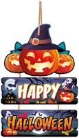 Happy Halloween Houten Bord - 32x21cm