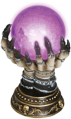 Waarzegster Glazen Bol met Licht - 23cm