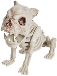 Decoratie Halloween Skelet Hond - 28cm
