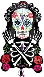 Day Of The Dead Folieballon - 43x71cm