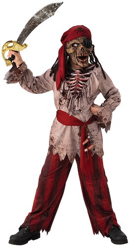 Zombie Halloweenkostuum Piraat voor kinderen