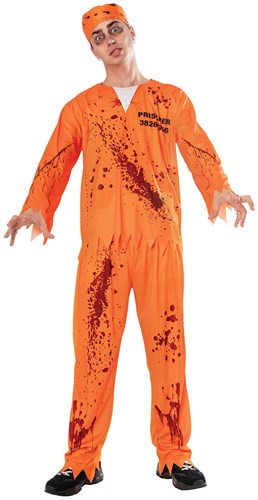 Kostuum Zombie Gevangene Oranje