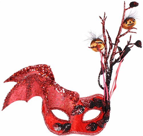 Halloween Oogmasker (Rood)
