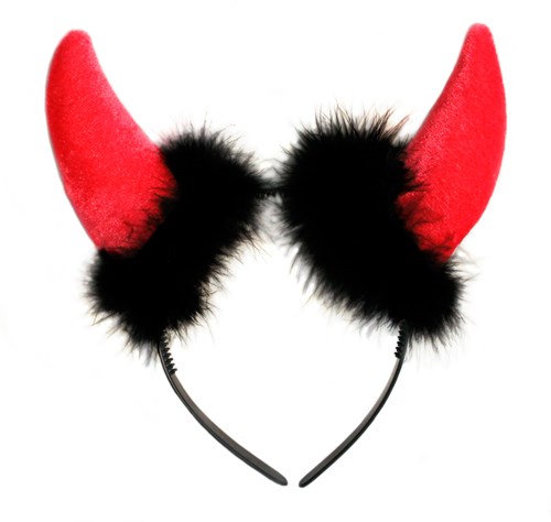 Tiara Duivelsoren Rood (met marabou)