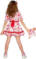 Halloween Jurk Met Bloed Meisje (achterkant)
