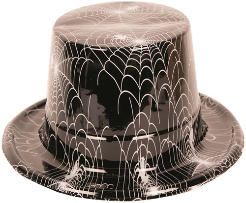 Hoge Hoed Halloween Spinnenweb (plastic)