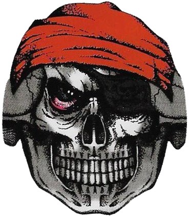 Morph Masker Piraat Skull (Stretch Stof)