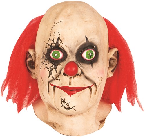 Clownsmasker (latex) Gebroken Pop