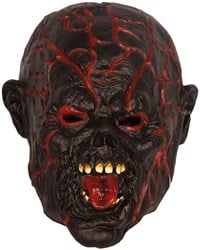 Lavaman Halloween Masker met LED-verlichting (Latex)