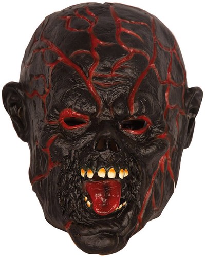 Lavaman Halloween Masker met LED-verlichting (Latex)
