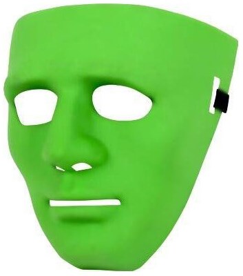 Anonymous Halloween Masker Groen (plastic)