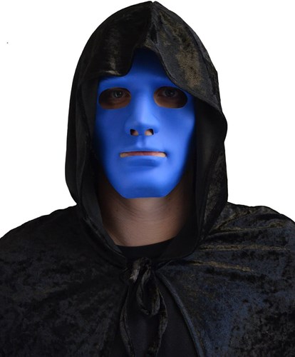 Anonymous Halloween Masker Blauw (plastic)