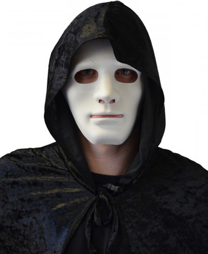 Masker Halloween Anonymous Wit (plastic)