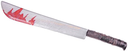 Machete Halloween met Bloed (74cm)