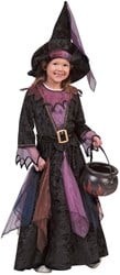 Meisjeskostuum Heks Midnight 