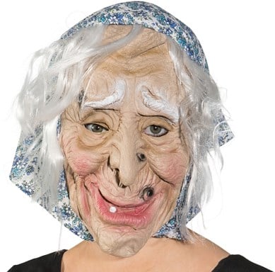 Masker Enge Heks Hoofddoek Blauw