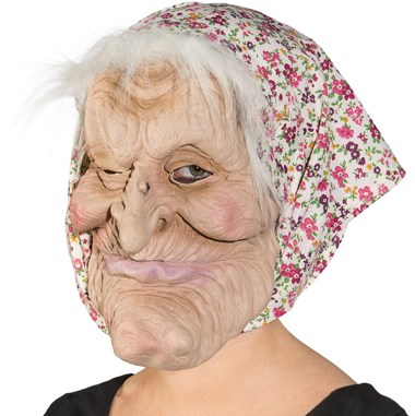 Masker Enge Heks Hoofddoek Pink