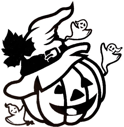 Glitter Sjabloon QuickTattoo Pumpkin - 8x9,5cm