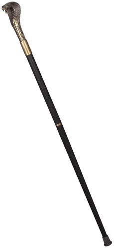 Cobra Pooier Wandelstok Zwart-Goud