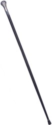 Halloween Wandelstok Zwart-Zilver met Ronde Knop